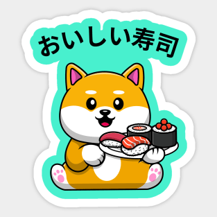 Renji Loves Sushi Sticker